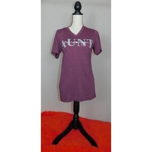 NWT Official Licensed Texas A&M Aggie Aunt Maroon V-Neck Tee Shirt T-shirt S